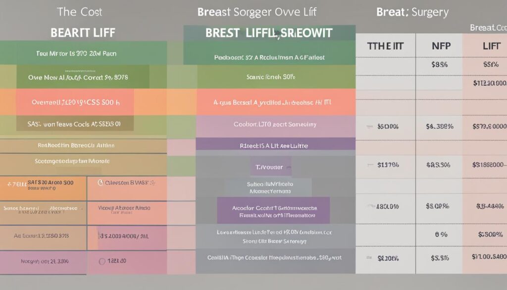 breakdown of breast lift costs